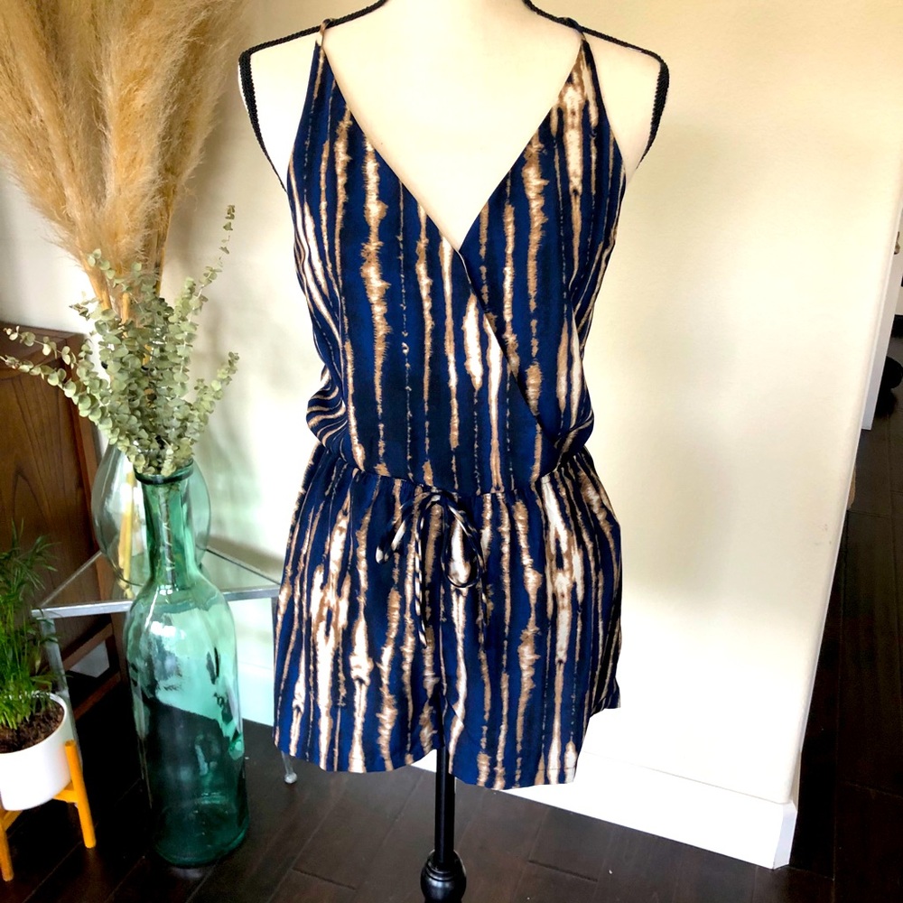 Silky Romper Tank - Navy TyeDye - Sz.Medium